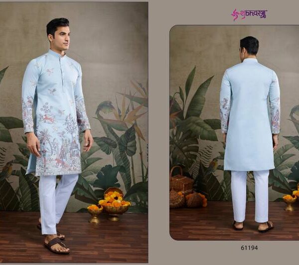 Designer Men's Kurta Pyjama 3